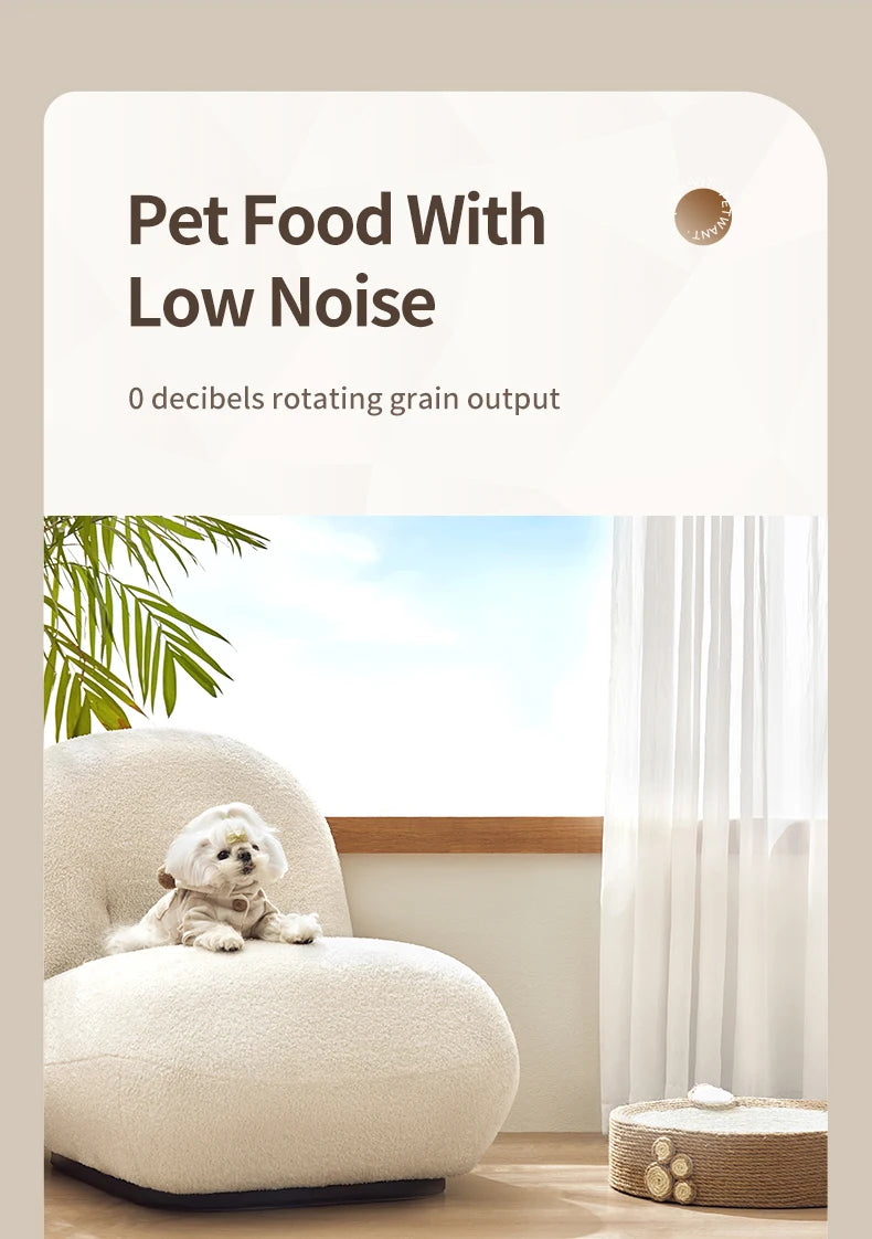 ROJECO 6 Meals Automatic Pet Feeder Smart Cat Food Dispenser For Wet & Dry Food Kibble Dispenser Accessories Auto Feeder For Cat