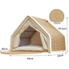 Cat nest Winter warm cat villa Cat house shell semi-enclosed sleeping bag cat scratching board does not drop scraps sisal cat te - Play Paws Toys