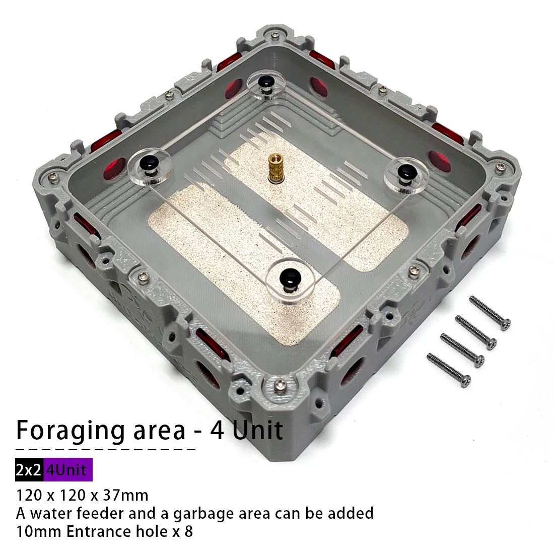 【Lego】Expandable Modular Formicarium Ant Farm Nest for Ant Keeper Starter New Queen Large Anthill Keeping Kit Test Tube