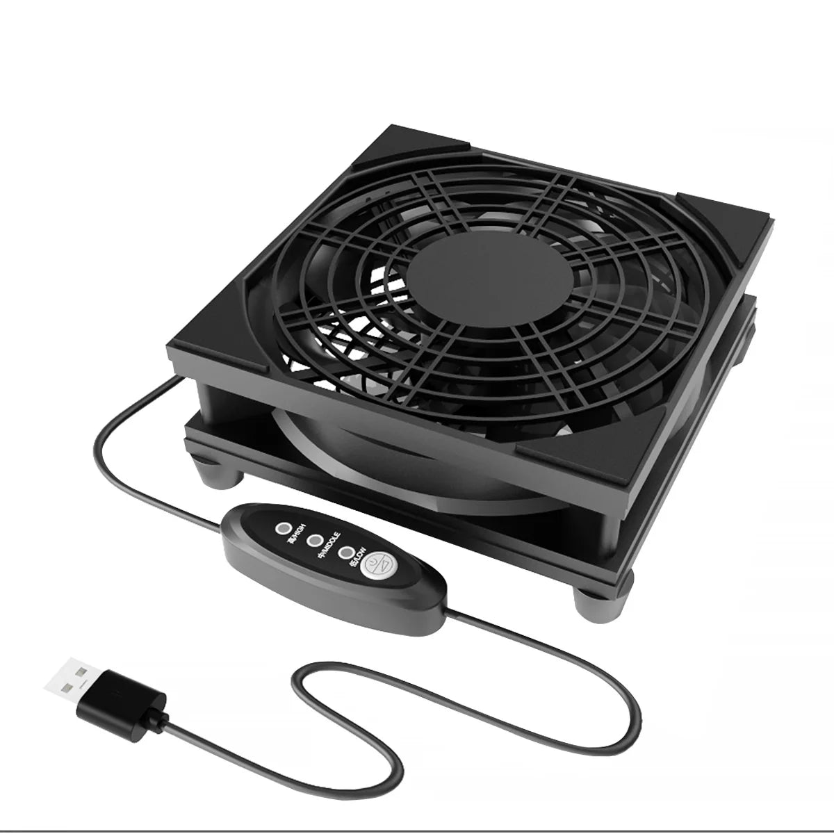1pc USB supports 3-speed adjustment. The computer fan is silent. The 5V power supply fan is equipped with a speed controller, su