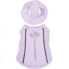 Pet Dog Summer Cooling Vest with Cap Breathable Mesh Sun Protective Shirt for Dogs&Cats，Lightweight Outdoor Pet Clothes Set