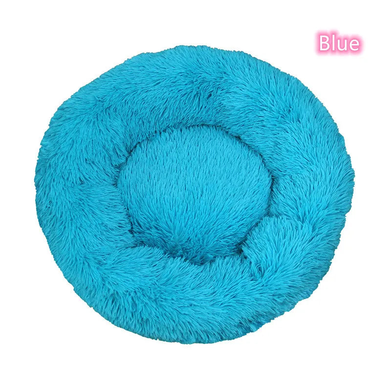 Super Soft Pet Cat Bed Plush Full Size Washable Calm Bed Donut Bed Comfortable Sleeping Artifact Suitable For Winter - Play Paws Toys
