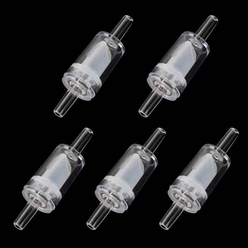 5pcs/10pcs Aquarium Check Valve For Air Pump Plastic One Way Non-Return Accessories for Fish Tank 4mm AirLine Tube