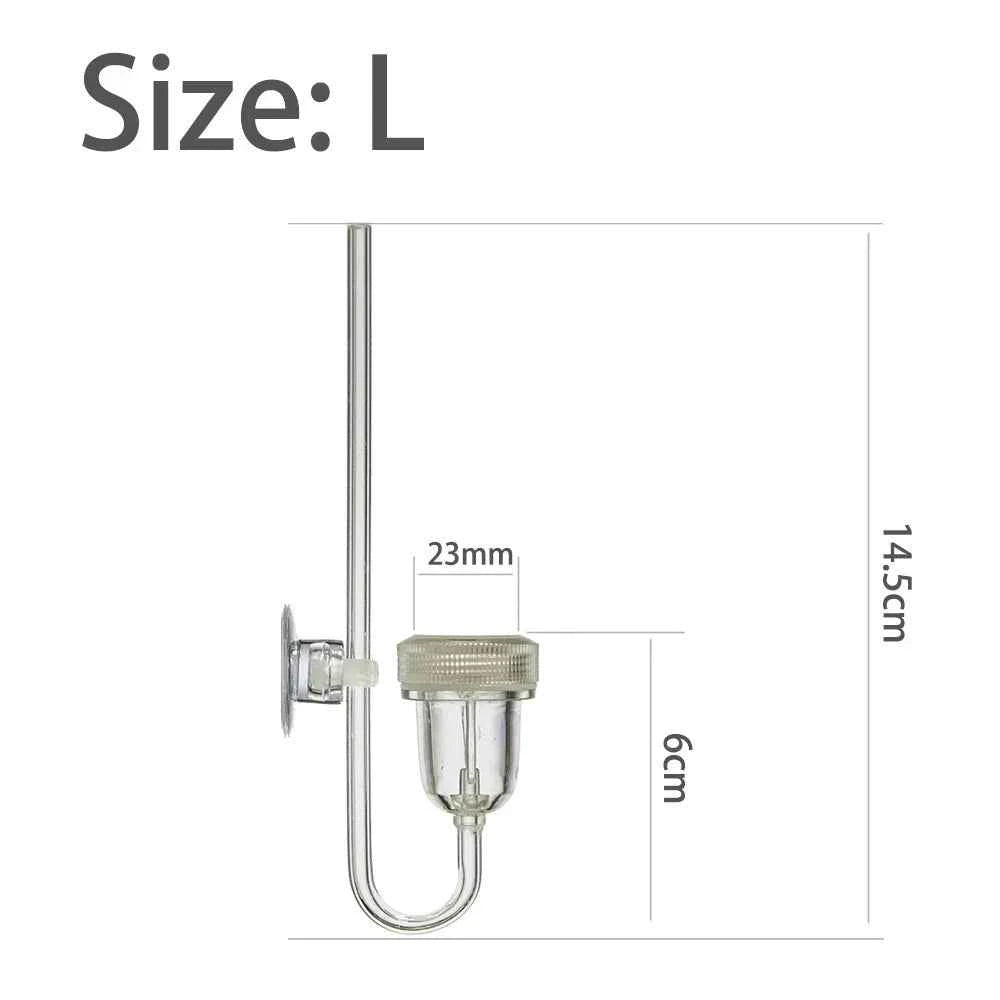 Aquarium CO2 Diffuser With Bubble Counter Twinstar Style Atomizer Acrylic Fish Tank Aquatic Plants Accessories Supplies Sprayer