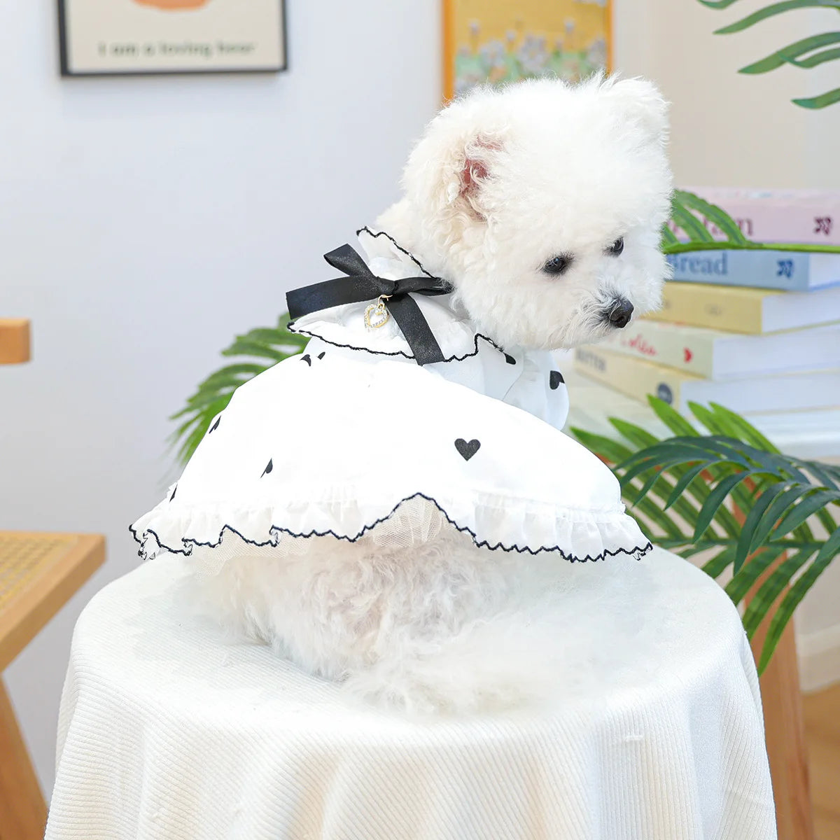 Cute Lace Dog Love Dress Summer Spring Pink Pet Jacket With Skirt Outfit Puppy Animal Cat Clothing Apparel Pomeranian Shih Tzu