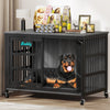 Dog Crate Furniture with Casters,Heavy Duty Dog Kennel Indoor for Large and Medium Dogs,Decorate House as TV Stand,Bedside Table
