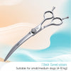 Fenice 6.5/7.0 inch High-end JP440C Alloy Steel Diamond Screw Grooming for Dogs Scissors Shears Kit for Dog Groomers