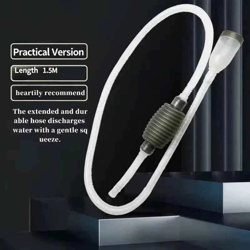 Manual Semi Aquarium Siphon Vacuum Cleaner Fish Tank Water Changer Manual Water Changer Semi-Automatic Aquarium Pump Cleaner