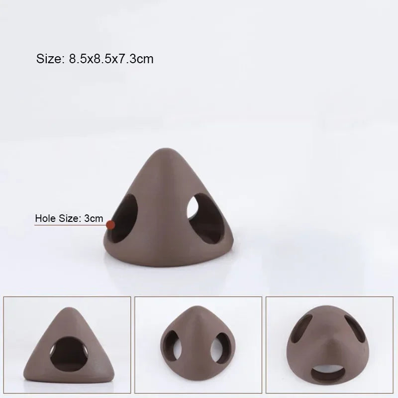 Quality Ceramic Aquarium Decor Fish Shrimps Shelter House Pottery Scorpion House Canister Simulation Stone Fish Tank Decoration
