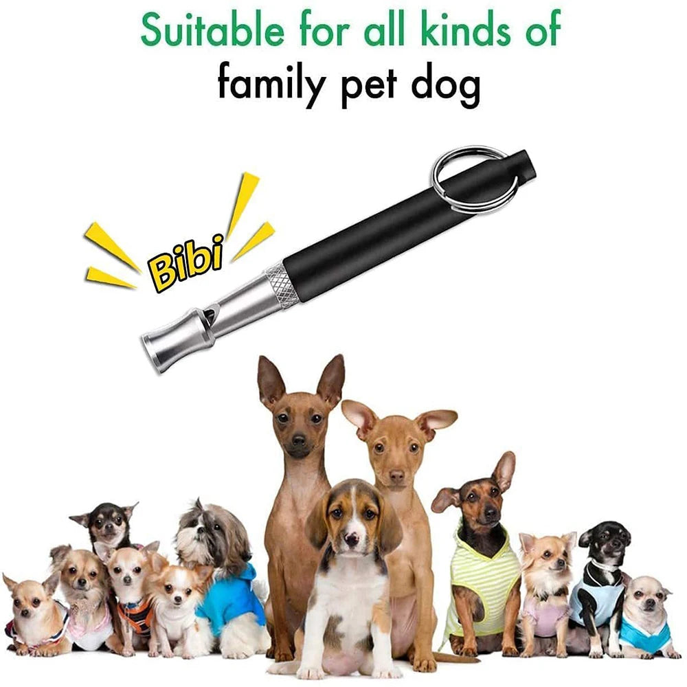 2025 Ultrasonic Dog Whistle - 16-25kHz Adjustable Bark Control with LED, Pocket-Sized Training Aid for Home & Outdoors