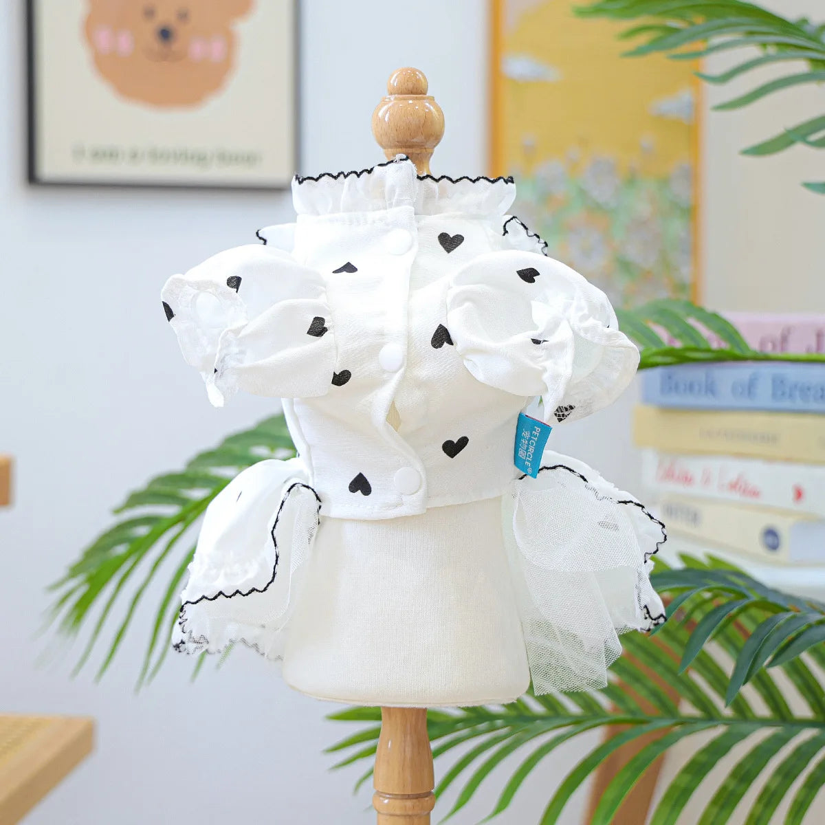 Cute Lace Dog Love Dress Summer Spring Pink Pet Jacket With Skirt Outfit Puppy Animal Cat Clothing Apparel Pomeranian Shih Tzu