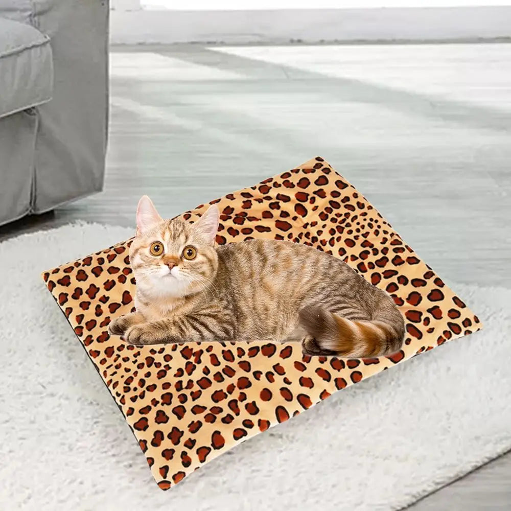 Pet Heating Pad Electric Blanket Dog And Cat Bed Mat Warming USB Blanket Washable Pad Warmer Soft Plush Winter Cat Puppy - Play Paws Toys