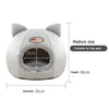 Winter Warm And Cold Proof Cat Bed Cozy Cat Cave Bed Cat Tent With Removable Cushion Pillow Cat Head Shape Cute Pet Supplies - Play Paws Toys