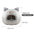Winter Warm And Cold Proof Cat Bed Cozy Cat Cave Bed Cat Tent With Removable Cushion Pillow Cat Head Shape Cute Pet Supplies - Play Paws Toys