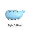Steamy Brush Electric Spray Cat Hair Brush 3in1 Pet Hair Removal Tool 360° Rotating Handle Silicone Multifunctional Massage Comb
