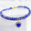 Adjustable Pet Necklace Cat Dog Collar with Diamond Zircon Heart Pendant Jewelry Luxury Metal Puppy Collars Dog Accessories