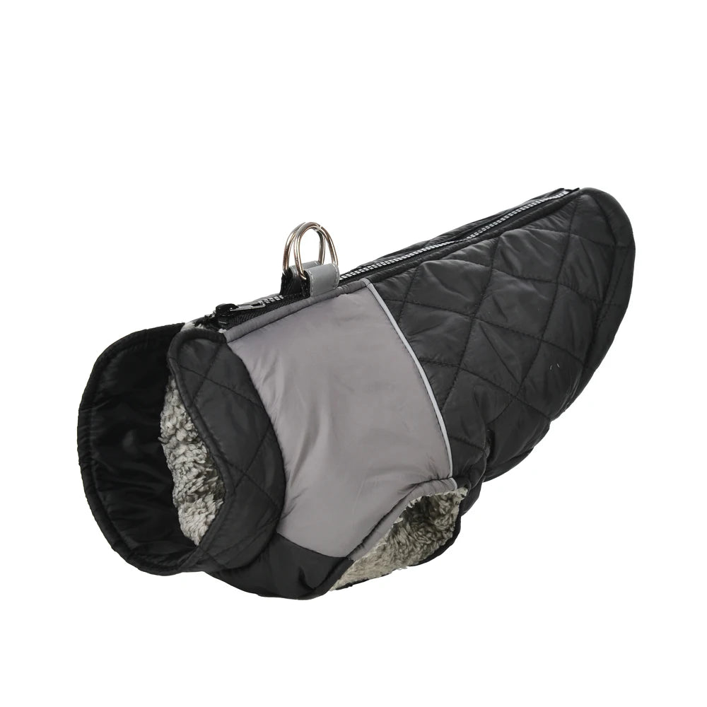 Fleece Warm Dog Clothes For Small Medium Dogs Cats Winter Elasticity Windproof With D-ring Puppy Jacket Chihuahua Pet Costume