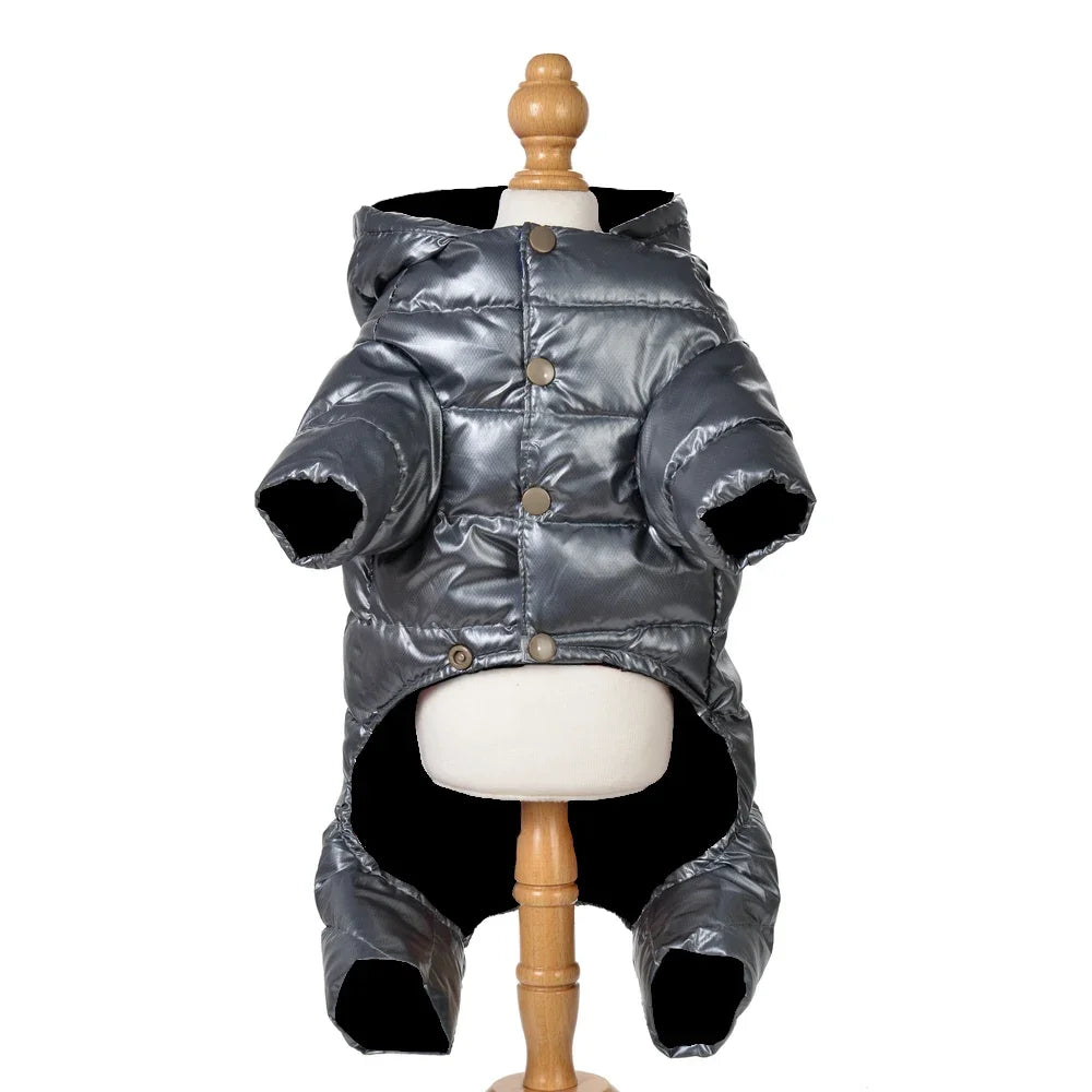 Waterproof Dog Jumpsuit For Small Medium Dogs Winter Warm Pet Jacket Windproof Puppy Hooded Coat Chihuahua Bulldog Pug Outfits