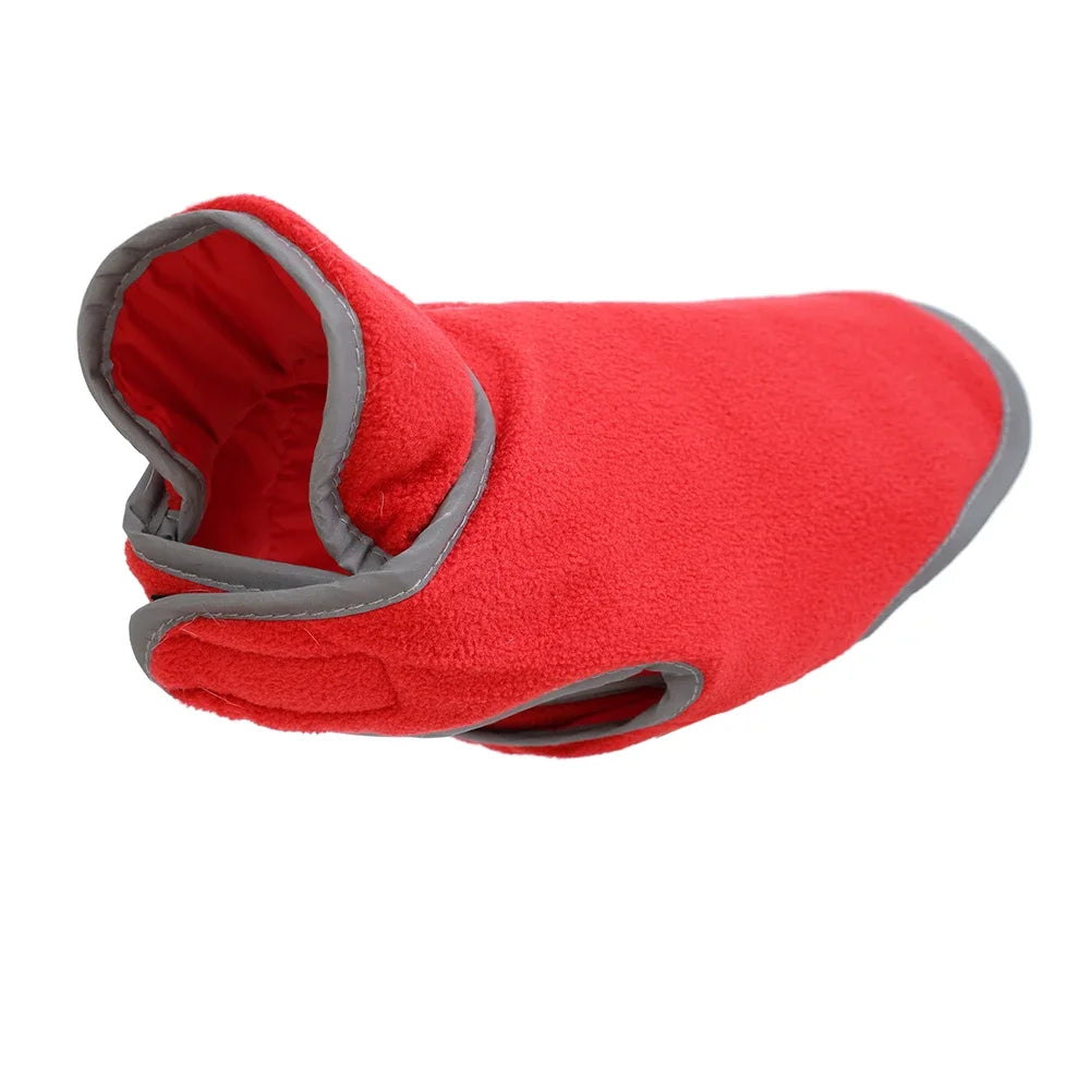 Fleece Warm Pet Clothes For Winter Reversible Cat Jacket With Leash Hole Reflective Waterproof Pets Coat For Puppy Cats Sphynx - Play Paws Toys