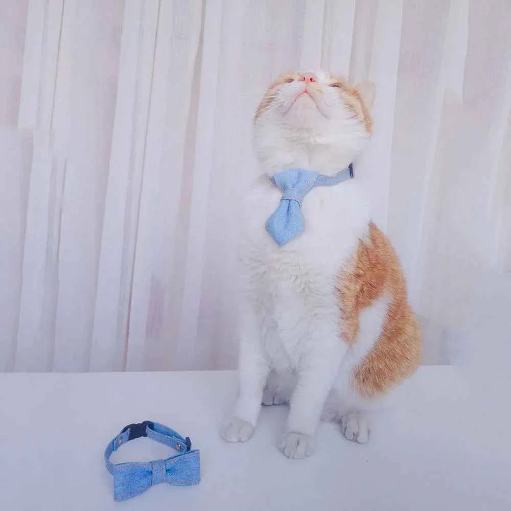 Pet Accessories for Dogs Cats Bowtie British Style Puppy Plaid Tie Breakaway Bowknot Collar for Small Dog Cat Gentleman Costume