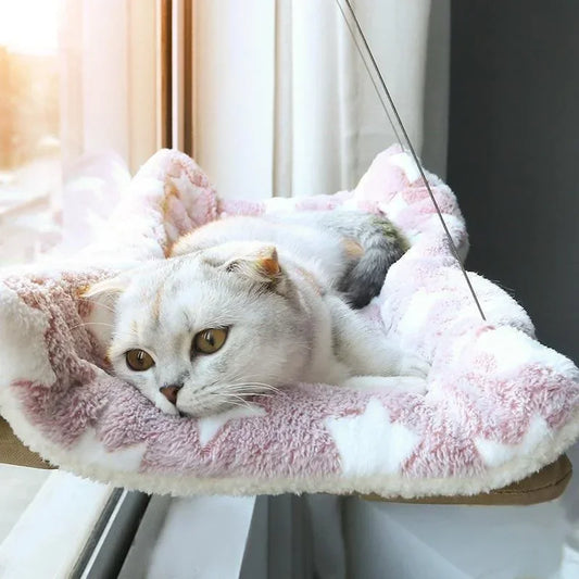 Washable Pet Sucker Hammock Bed Windowsill Hanging Cat Window Hammock - Play Paws Toys
