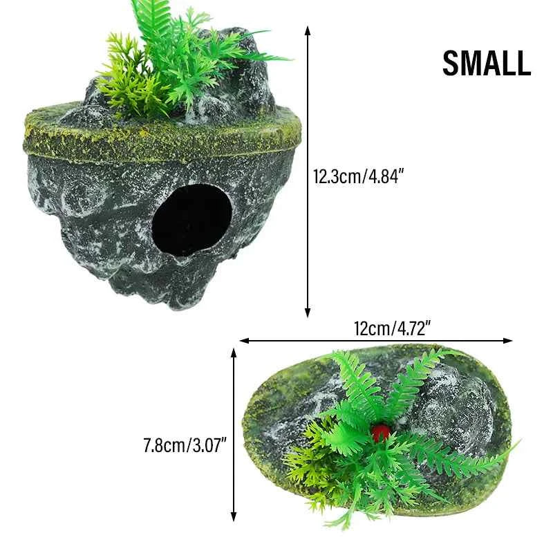 Suspended Island Fish Tank Decorative Creative Floating Stone Simulation Aquarium Decoration Ornaments Aquarium Accessories 1pcs