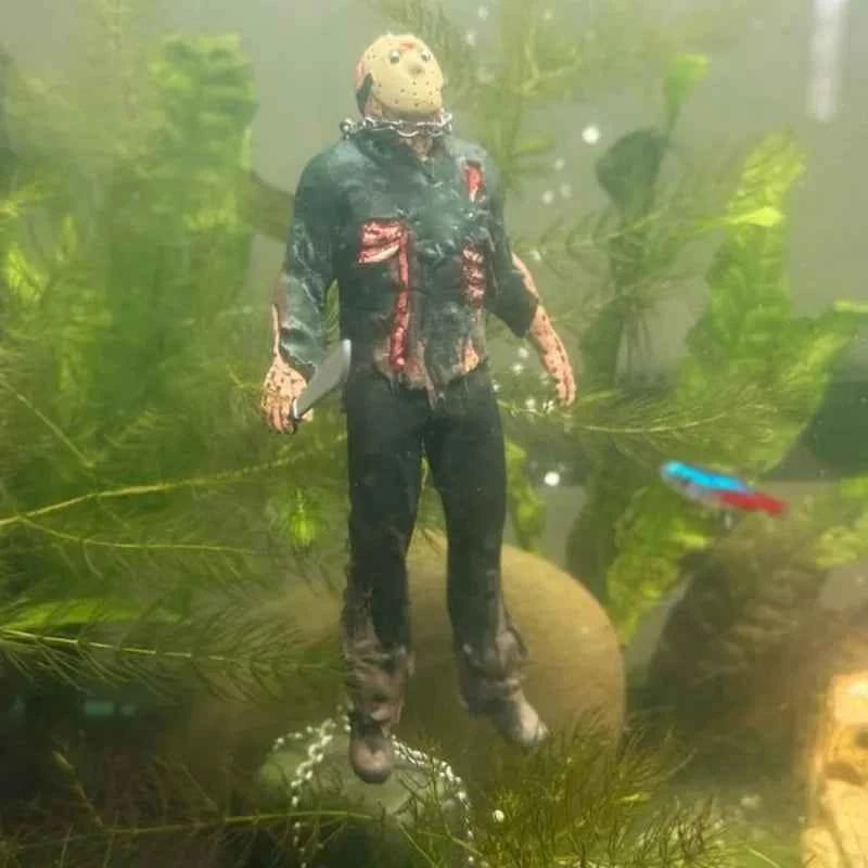 1pcs Aquarium Landscaping Accessories Fish Tank Jason Underwater Doll Fish Tank Decoration Accessories Christmas, Halloween Gift