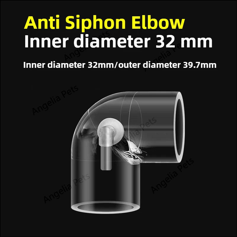 Transparent Fish Tank Water Pipe Acrylic Tube Fittings Elbow Joint Duck Bill Water Outlet Aquarium Accessries Rain Shower Outlet