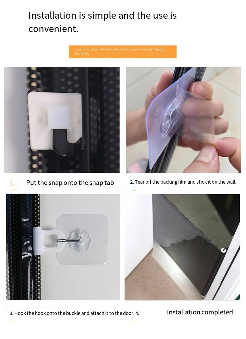 Extensible indoor cat and dog door for pet isolation network  new foldable breathable net ladder  safety fence with hooks
