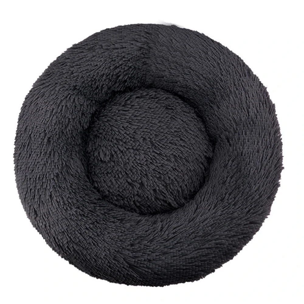 Round Large Dog Bed Winter Warm Plush Dog Bed for Medium Dog House Sleeping Dog Kennel Removable Small Cat Sofa Accessories