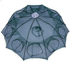 24/20/16/12/10/8/6/4 Holes Portable Fishing Net Shrimp Cage Nylon Foldable Fish Trap Folding Outdoor Automatic Collapsible