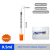 40/80PCS 0.3-1ML Disposable Plastic Veterinary Syringe Sterile Insulin Syringe with Orange Cap Needles for Pet Farm Animal Use