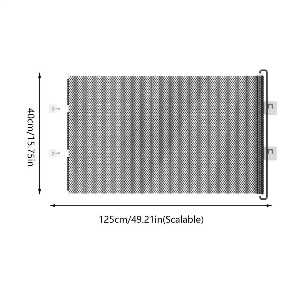 Retractable Gate Indoor Retractable Safety Gate Stair Door Partition Childproof Net Cat Baffle No-Drill for Deck Kitchen Porch - Play Paws Toys