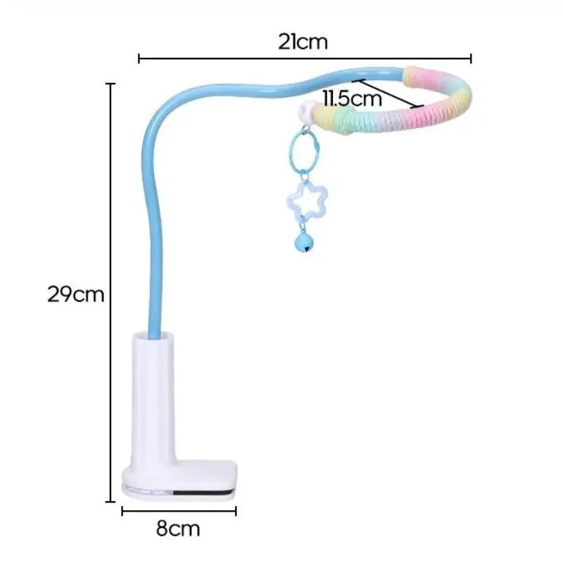 【E】Bird Perch Stand Bird Training Portable Tabletop Platform Parrot Lovebirds Indoor Budgies Bending Stand Cage Accessories