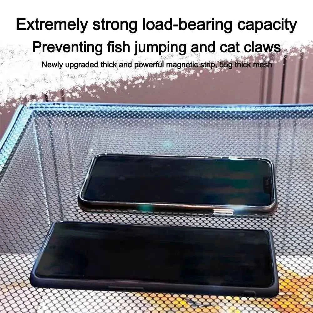 Sturdy Magnetic Fish Tank Lid Cover DIY Easy Installation Fish Tank Mesh Lid Cover Fish Tank Top Protective Cover Fish Tank