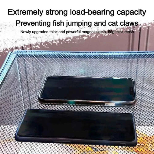 Sturdy Magnetic Fish Tank Lid Cover DIY Easy Installation Fish Tank Mesh Lid Cover Fish Tank Top Protective Cover Fish Tank