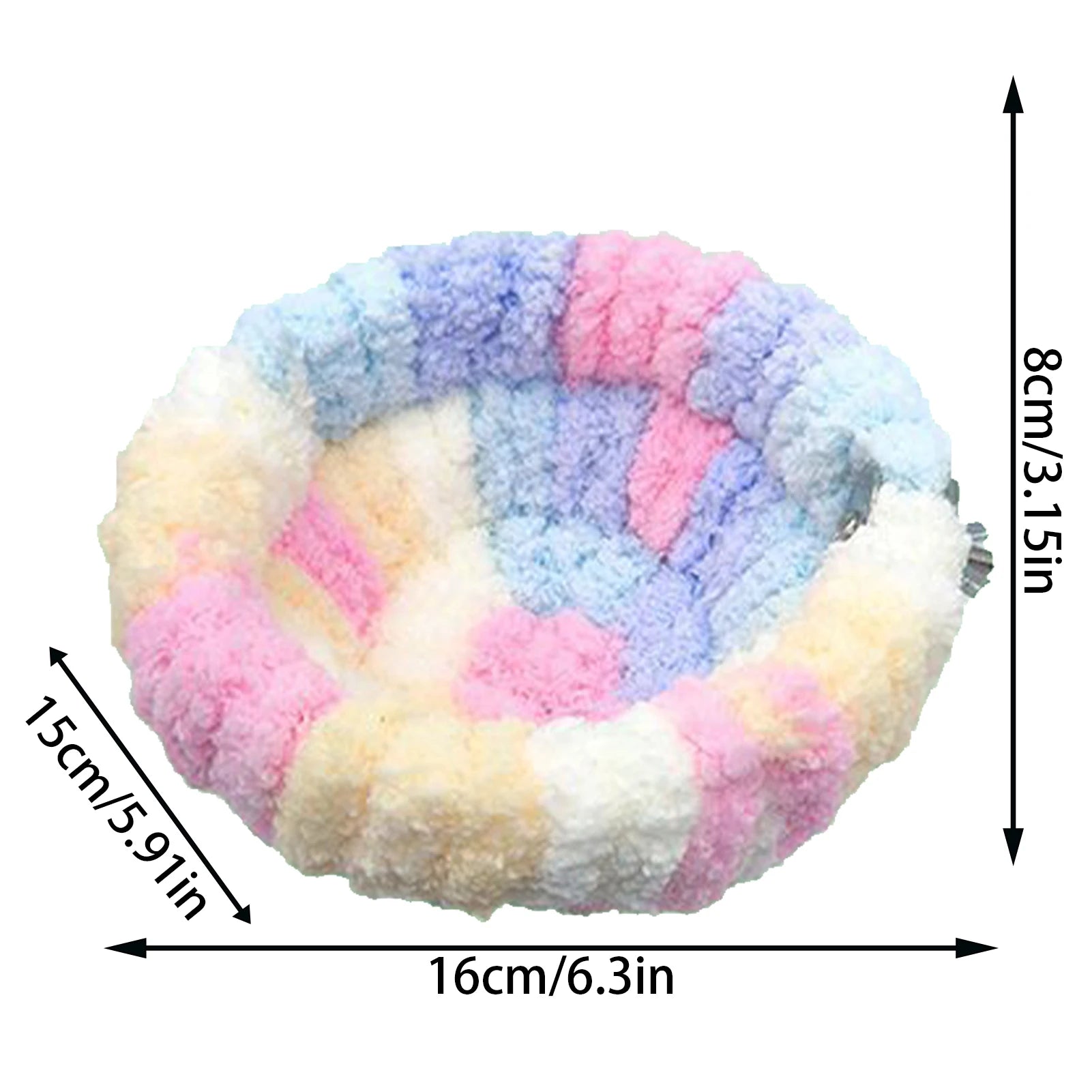 Bird Bed Autumn Winter Warm Cozy Bird Nest Plush Parrot Round Sleeping Bed House Toys for Small Animal Pet Bird Parrot Cage
