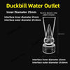 Transparent Fish Tank Water Pipe Acrylic Tube Fittings Elbow Joint Duck Bill Water Outlet Aquarium Accessries Rain Shower Outlet
