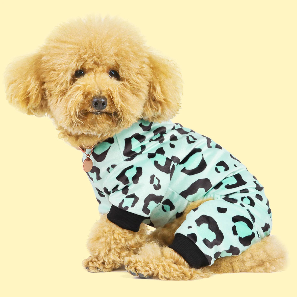 Leopard Dog Pajamas: Ultra-Soft 4-Legged Sleepwear for Small, Medium & Large Dogs - Global Pet Fashion Hit!