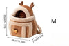Furry Warm Cat Carrier Portable Pet Travel Bag Luxury Outdoor Handbag Car Seat Winter Cozy Nest For Puppy Kitten Transport - Play Paws Toys