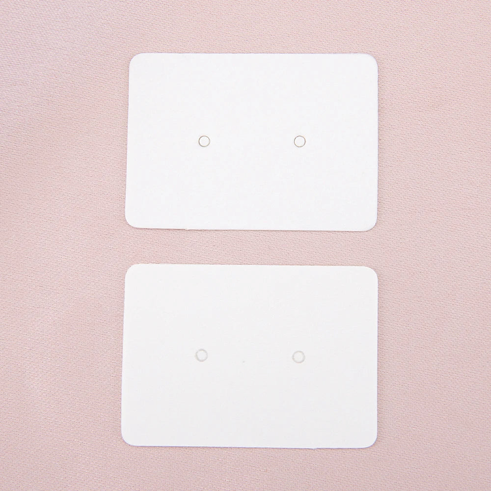 50/100pcs 3.5x2.5cm Earring Display Cards Kraft Paper Cards for Women Handmade Jewelry Earring Studs Packaging Retail Price Tags