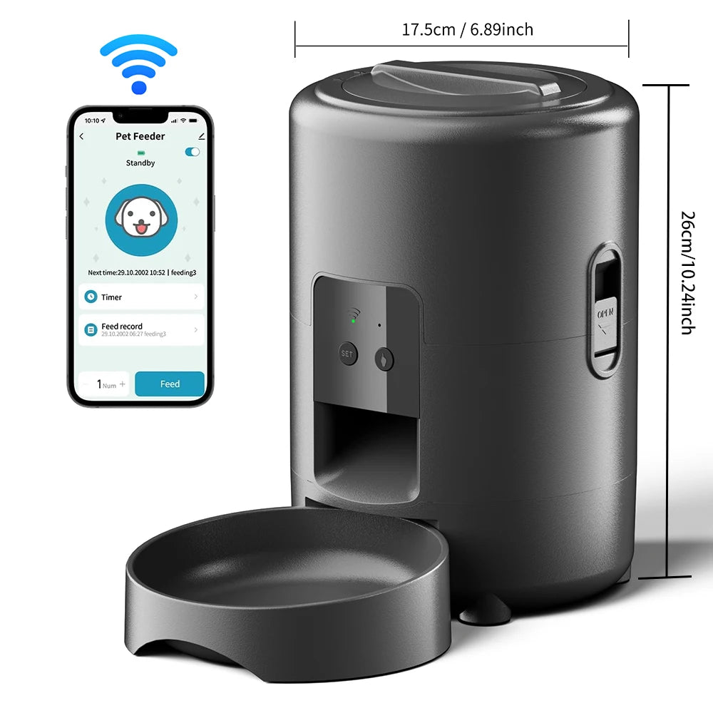 2L Camera Pet Feeder Timing Smart Automatic Feeder For Cats Dog Button WIFI APP Video Intelligent Dry Food Dispenser Dog Bowl
