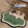  Custom Pet Feeding Mat Cute Shape Dog Diatom Mud Floor Mat Non-Slip Waterproof Home Decoration Dog Feeding Pad