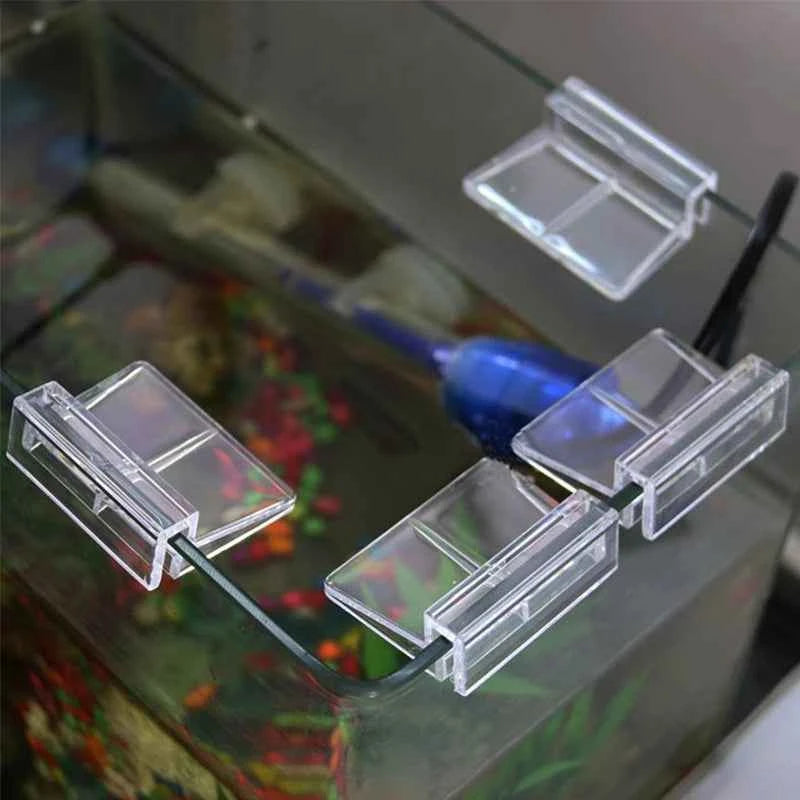 5/6/8/10/12mm Aquarium Acrylic Clips Glass Cover Support Holders Transparent Fish Tank Cover Plate Bracket Aquarium Accessories