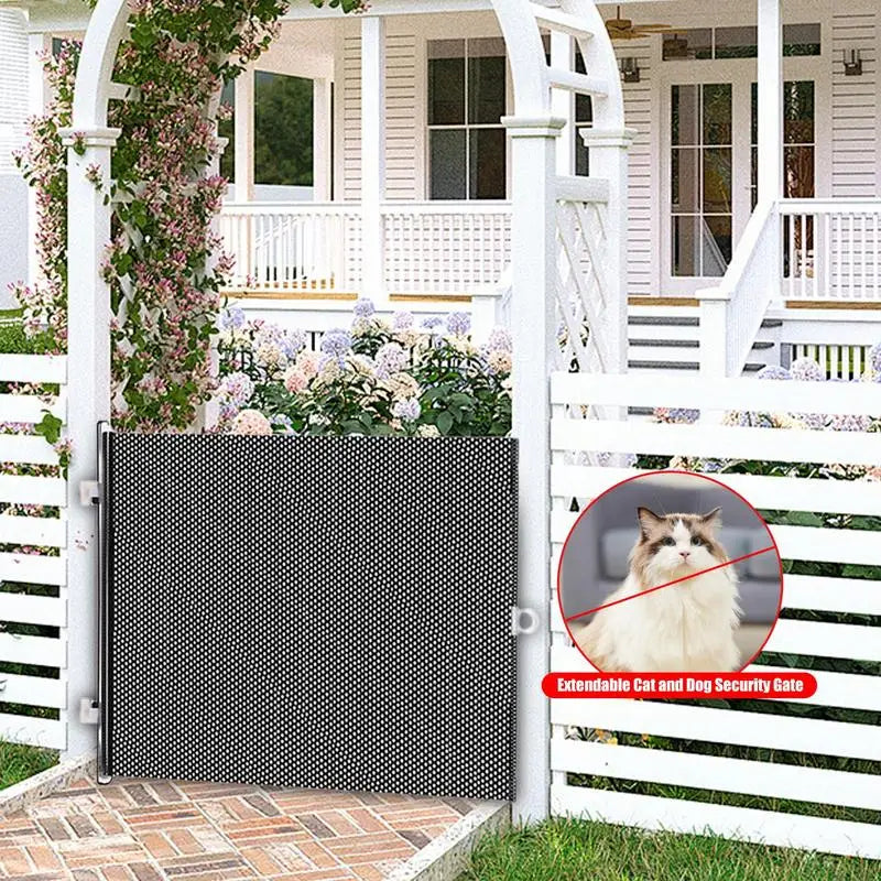 Puppy Safety Fence Retractable Pet Gate Cat and Dog Safety Isolation Nets Pet Supplies For Doorway Stairs Balcony