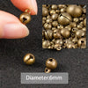 6/8/10/12/14/16/18/20/25mm Bronze Metal Jingle Bells Loose Beads Festival Party Christmas Decoration DIY Crafts Accessories