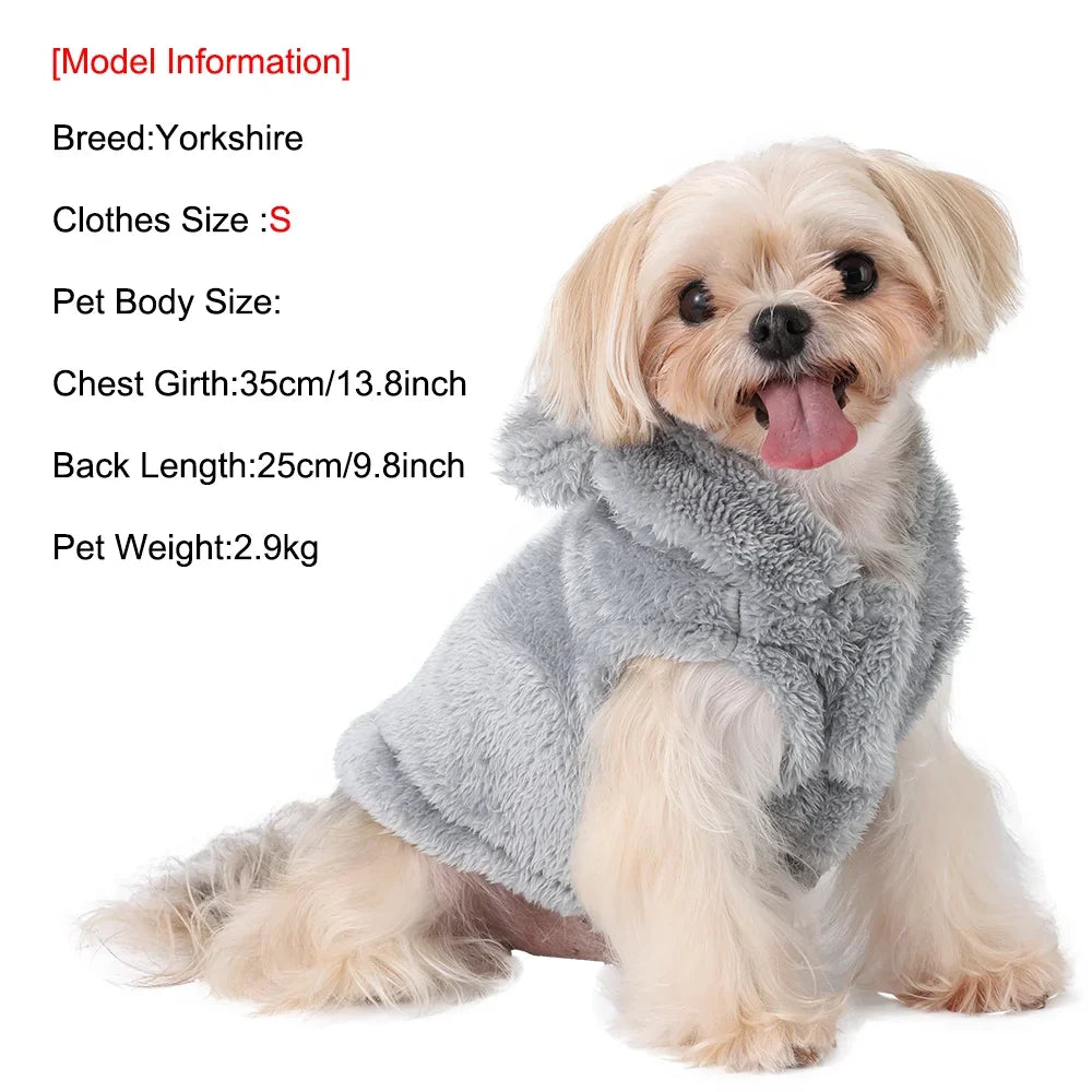 Autumn Winter Cat Clothes Soft Warm Cute Kitten Sweater Pet Fleece Costume For Small Medium Dogs Cats Kitty Sphynx Hoodies Coat - Play Paws Toys