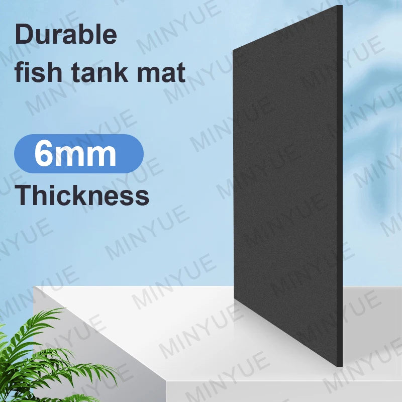 Fish Tank Mat Aquarium Anti-Slip Pad Shock-Absorbing Mute Thickened Black Mat Turtle Tank Landscaping Environmental Insulation