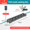 Aquarium fish tank automatic temperature control fan tank cooling aquarium fan water cooling mute 1 2 3 4 5 6