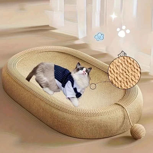Universal Cat Scratching Board Bed - Durable Sisal Multi-Functional Toy Ball Set, All-Season Indoor/Outdoor Cat Furniture Durabl